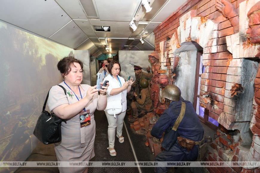 Уникальный передвижной музей «Поезд Победы» сделал остановку в Бресте