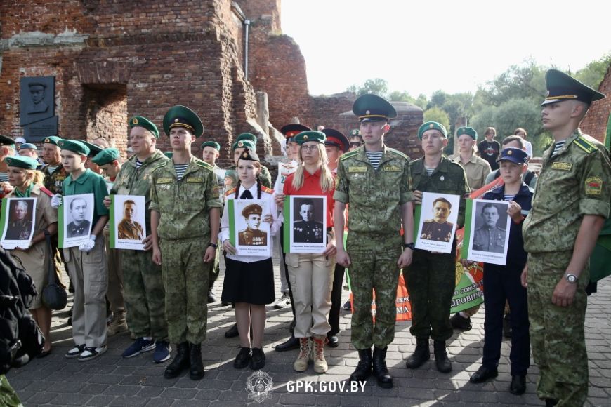 Акцией «Боевой расчет» почтили память пограничников - участников обороны Брестской крепости