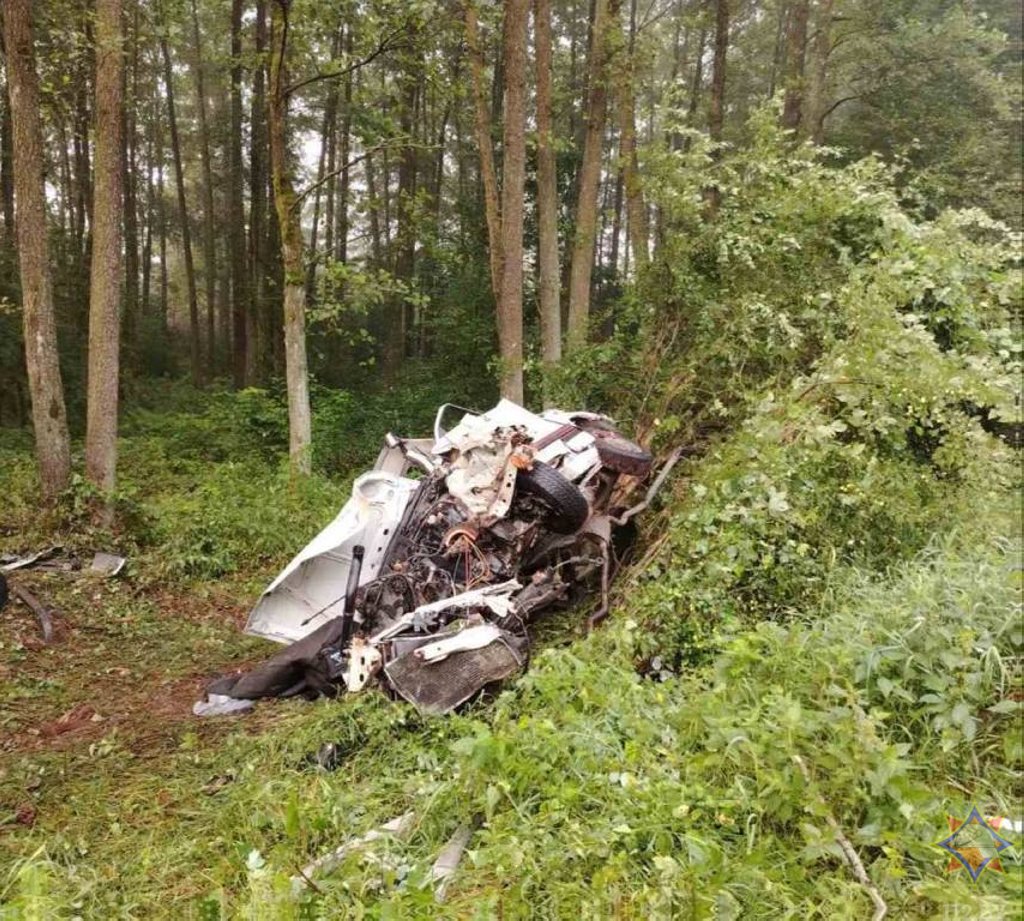 В Пружанском районе автомобиль врезался в дерево