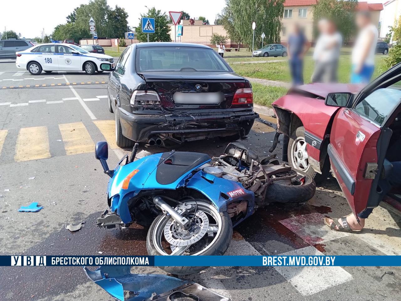 Аudi, BMW и Kawasaki. Подробности ДТП в Малорите