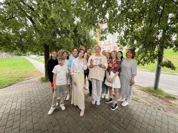 Актриса кино и театра Янина Малинчик снимает в Бресте кино