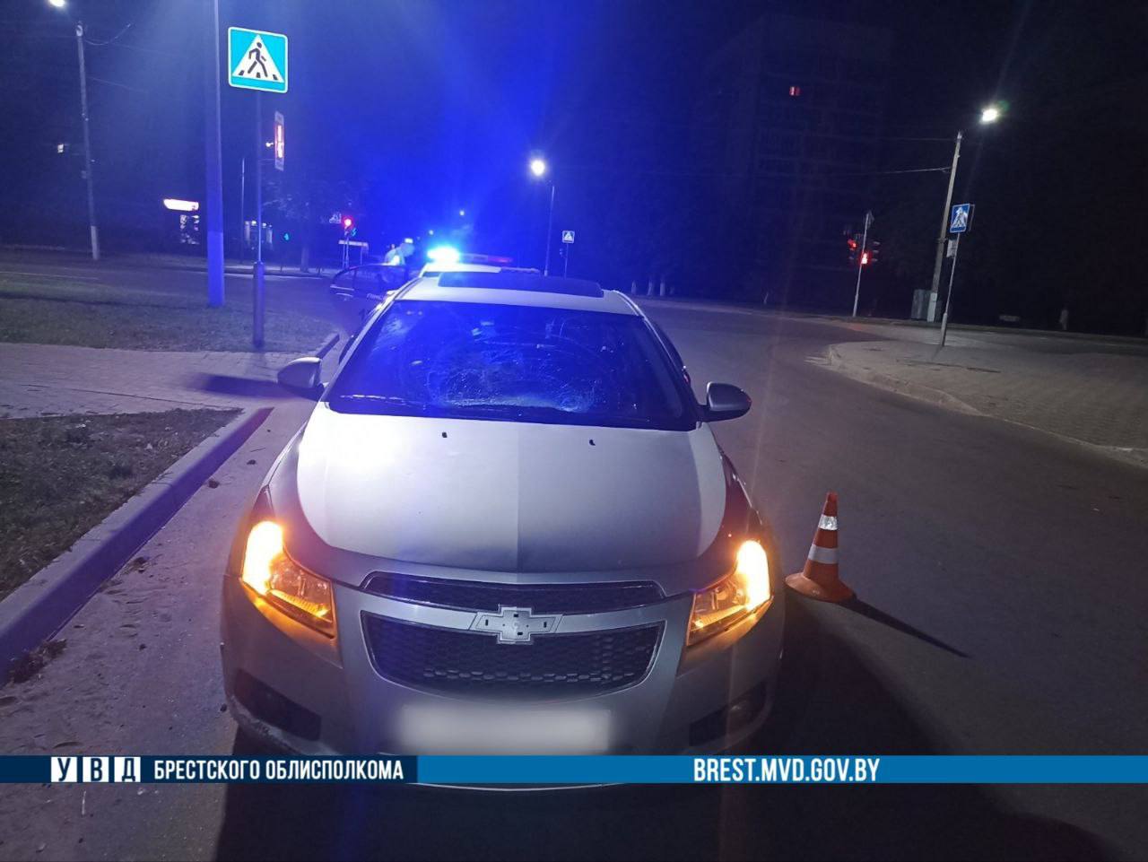 В Пинске сбит пьяный велосипедист