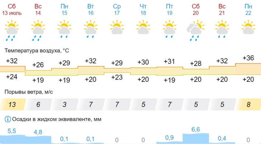 Какая погода ждет жителей Бреста на предстоящей неделе
