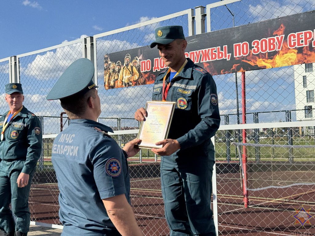 Определен сильнейший пожарный-спасатель в Брестской области