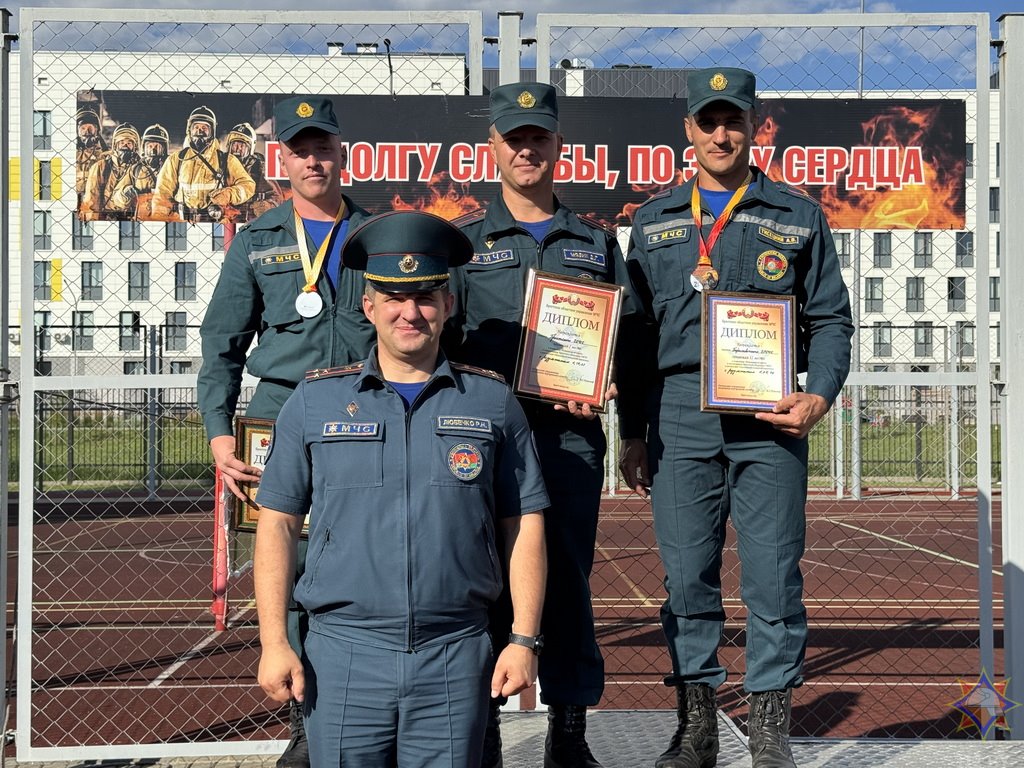 Определен сильнейший пожарный-спасатель в Брестской области
