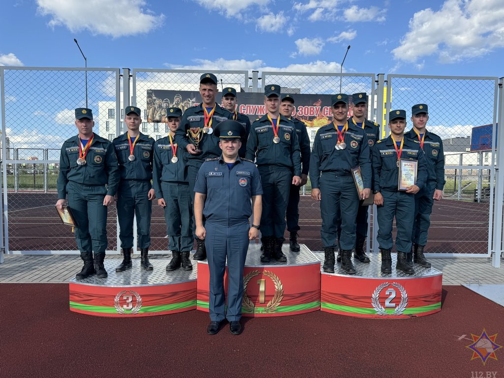 Определен сильнейший пожарный-спасатель в Брестской области
