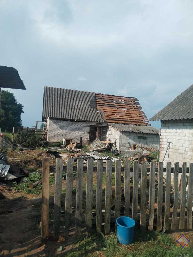 Две деревни в Ляховичском районе пострадали из-за непогоды