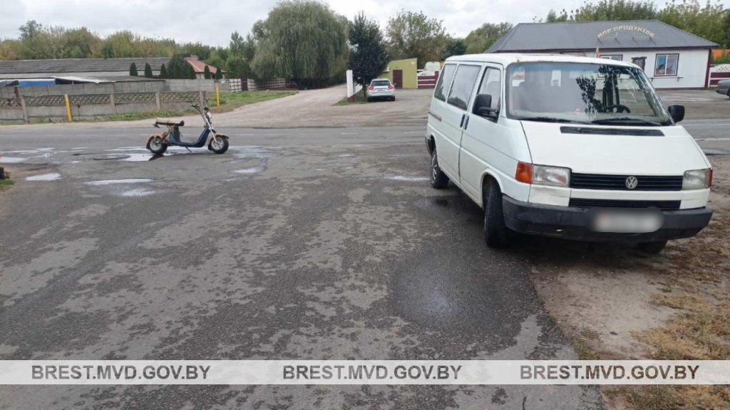 В Кобрине пострадал пассажир электромопеда. Что произошло?