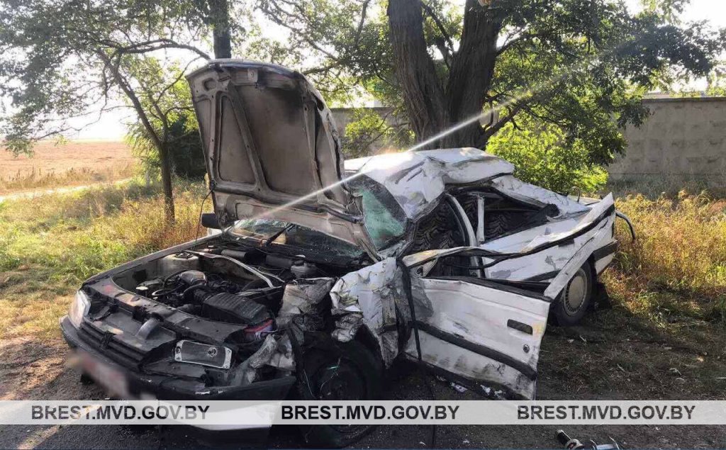 Возле Бреста автобус столкнулся с легковушкой - подробности ДТП