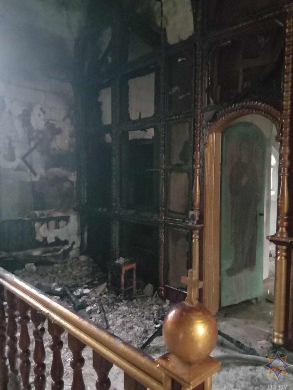 В Столинском районе горела церковь – большие потери