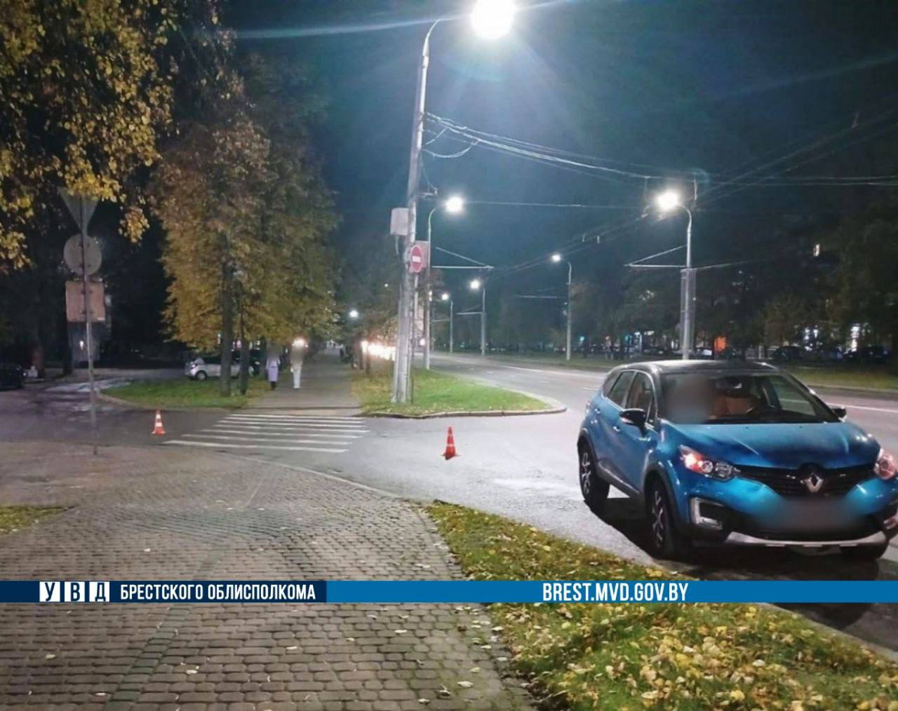 В Бресте водитель Renault сбила 13-летнего пешехода