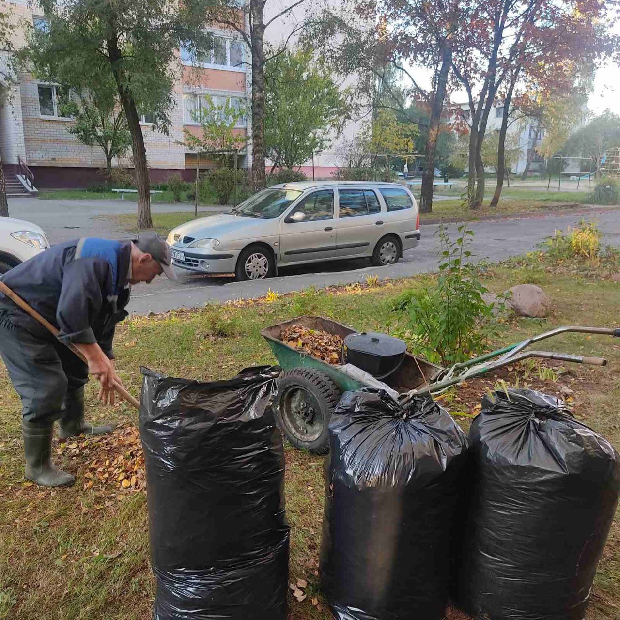 Жители микрорайона Речица показали, как наводят порядок около своего дома