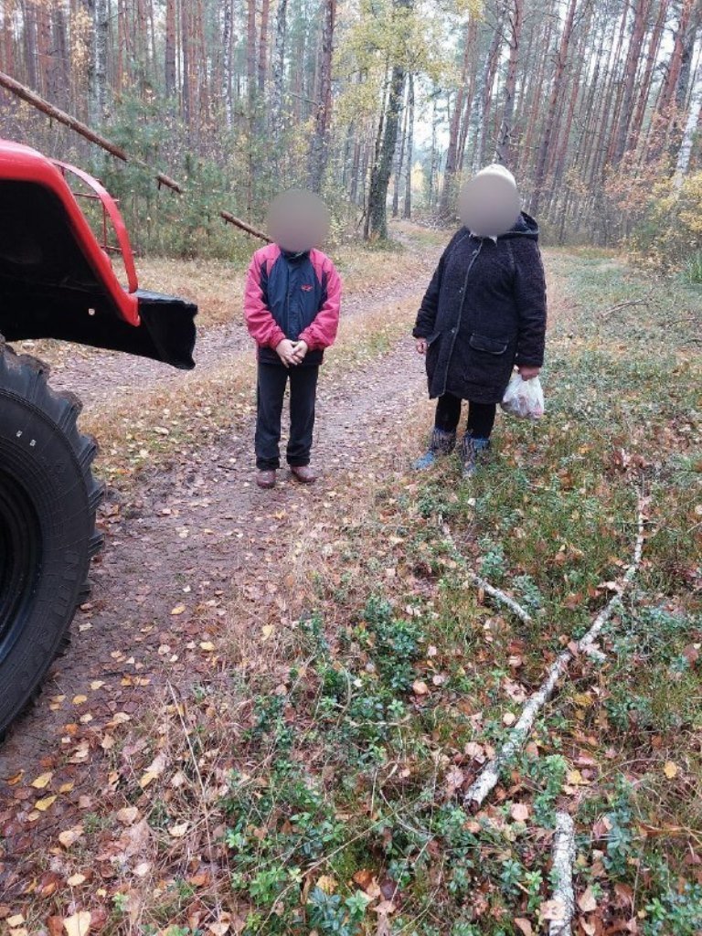 В Пинском районе спасли заблудившихся в лесу бабушку и внука