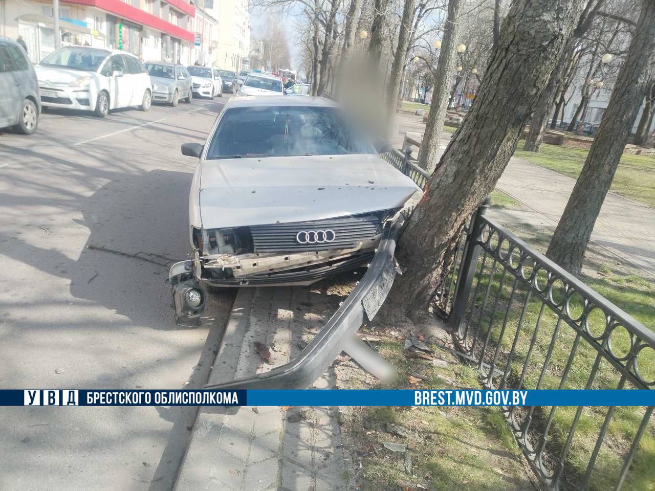 В Бресте у Audi отказали тормоза