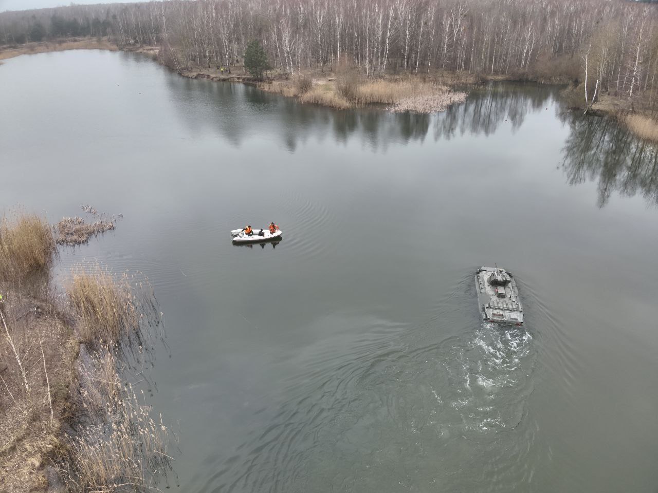 Преодоление водной преграды боевыми машинами под Брестом