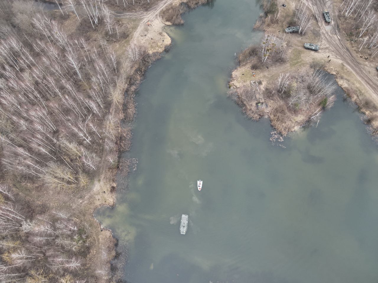 Преодоление водной преграды боевыми машинами под Брестом