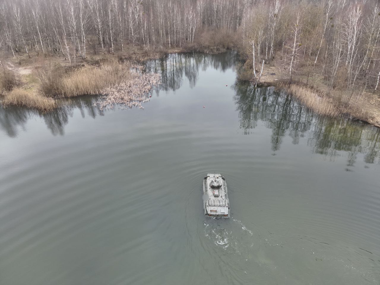 Преодоление водной преграды боевыми машинами под Брестом