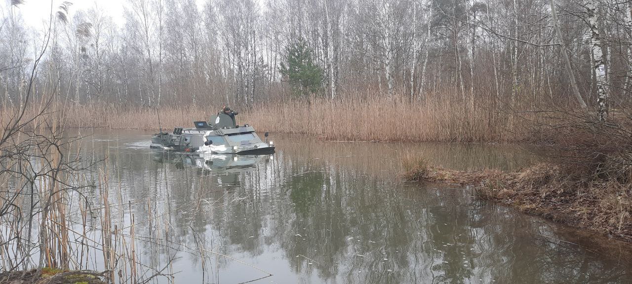 Преодоление водной преграды боевыми машинами под Брестом