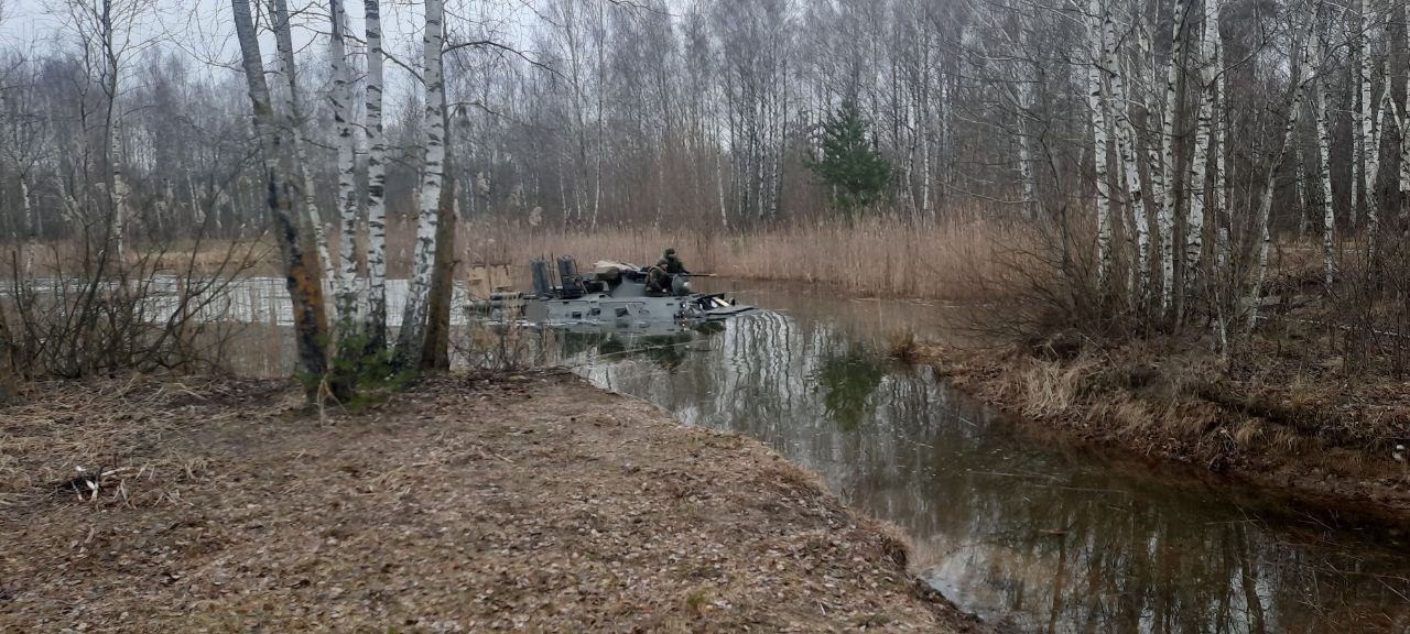 Преодоление водной преграды боевыми машинами под Брестом