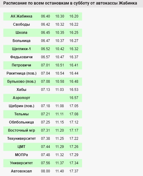 Аэропорт Брест — новая остановка автобуса № 77. Полное расписание по средам и субботам