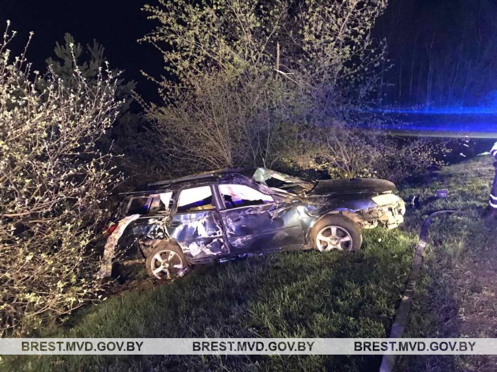 Ночью в Бресте произошло серьёзное ДТП