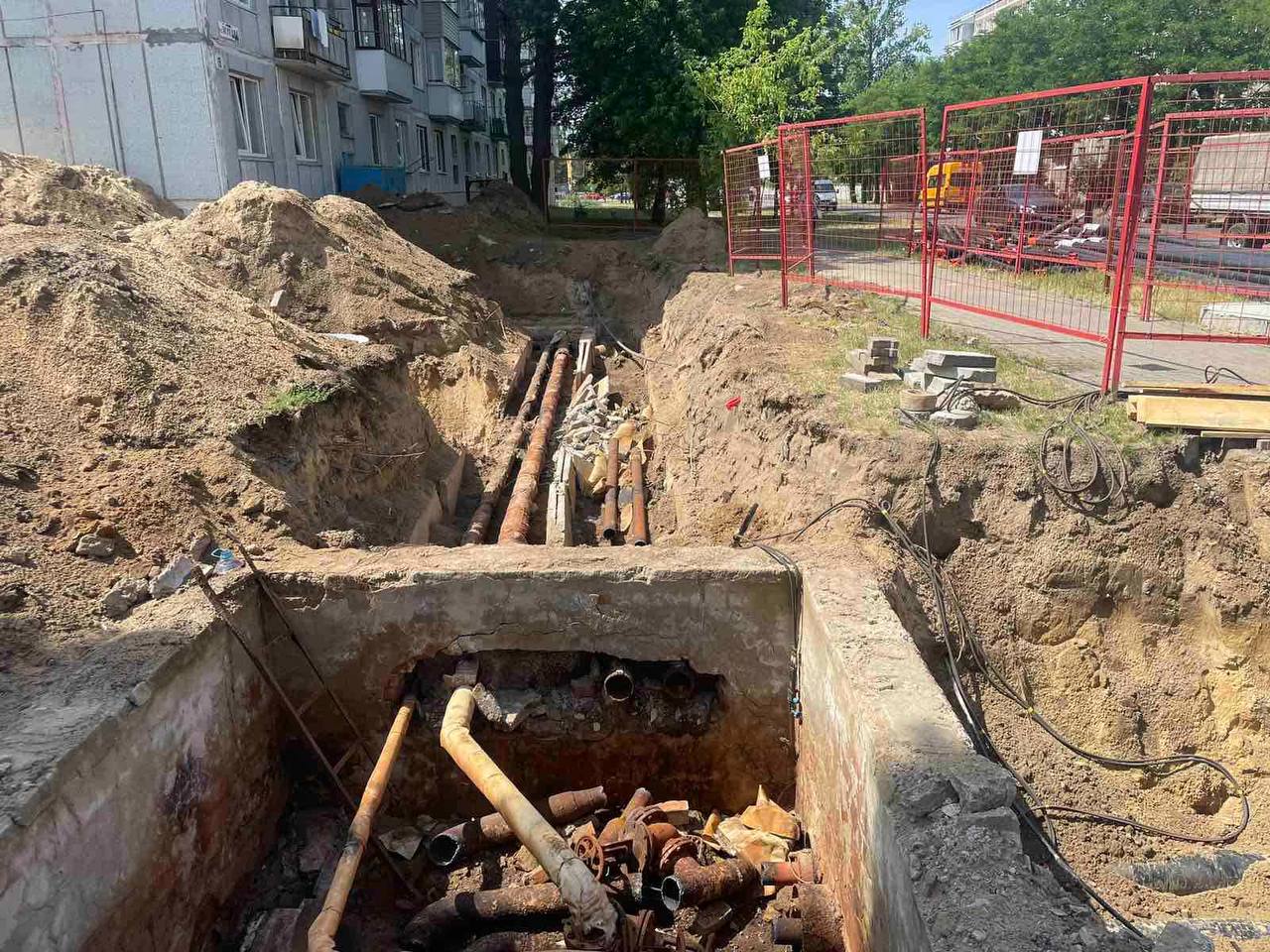 В «Южном» в Бресте модернизируют тепловые сети