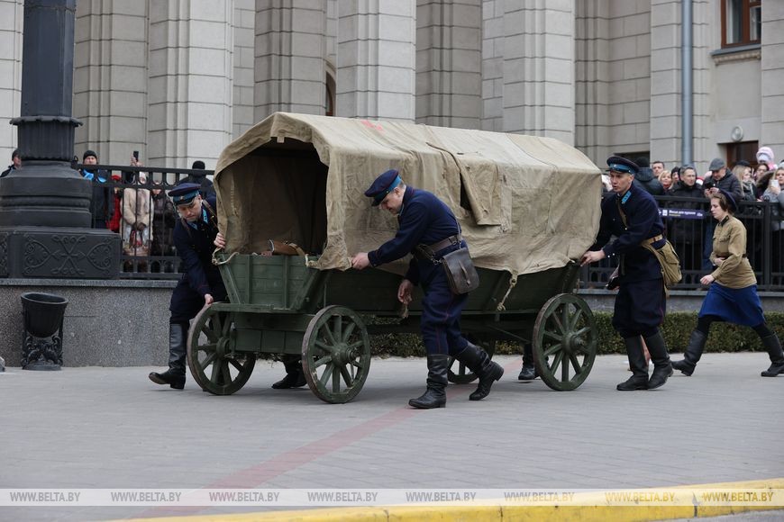 В Бресте реконструировали оборону ж/д вокзала и открыли мемориальную доску
