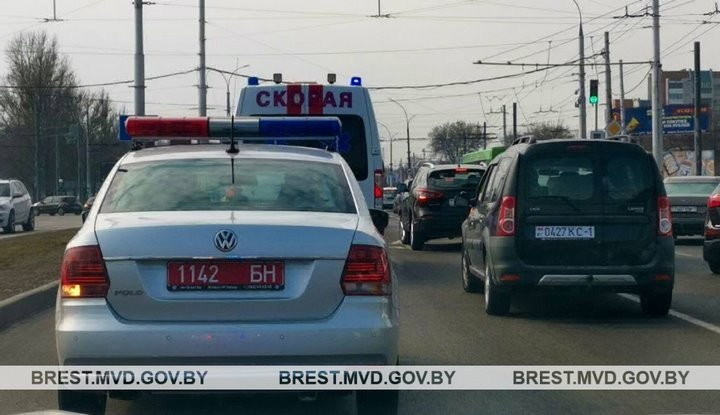 В Бресте ГАИ провела прогон «скорой»