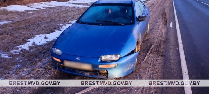 Нетрезвый житель Брестской области угнал машину и попал на ней в ДТП