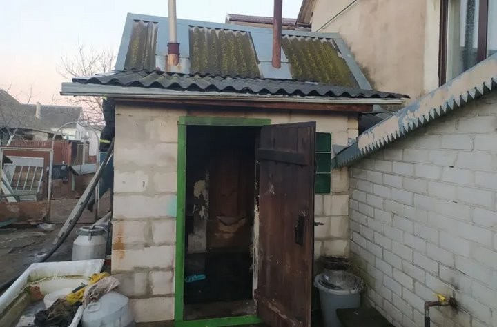 В Березе горела баня