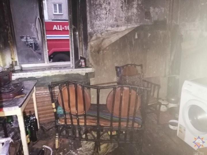 В МЧС рассказали о спасении шестерых человек при пожаре в Пинске