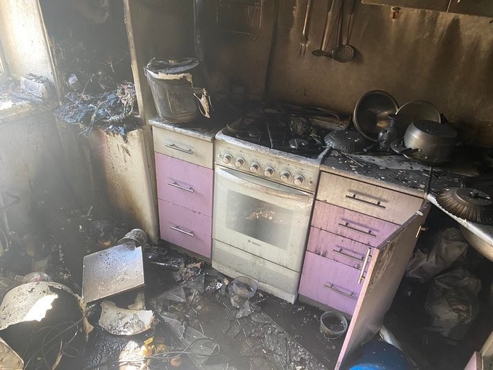 В Ивацевичах горела квартира. Фото с места происшествия