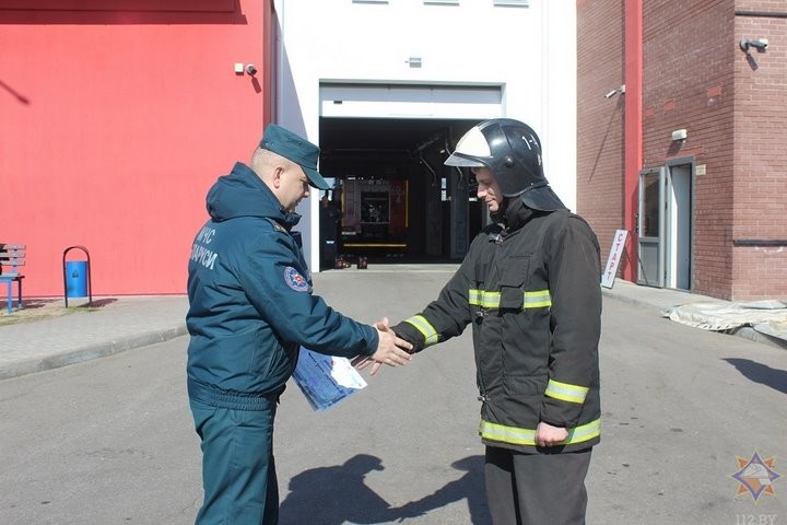 Соревнования «Сильнейший пожарный-спасатель» прошли в Бресте