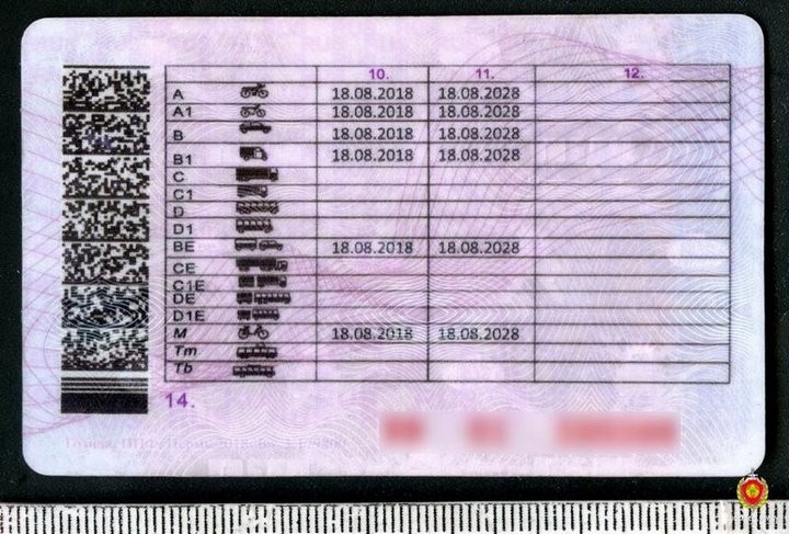 Белорус ездил с поддельными правами и не знал об этом