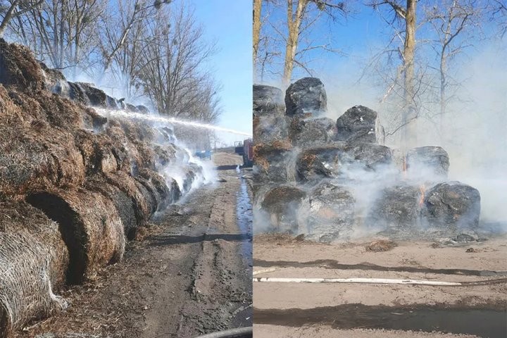 В Брестской области сгорело 10 тонн соломы