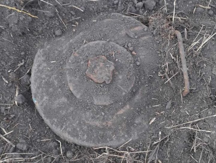 На территории Столинского района найдена противотанковая мина времён Великой Отечественной войны.