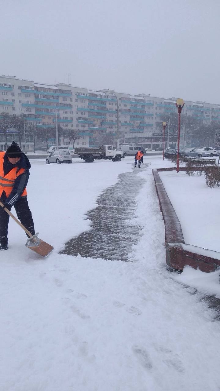 Коммунальные службы Бреста работают в усиленном режиме в связи с обилием снега