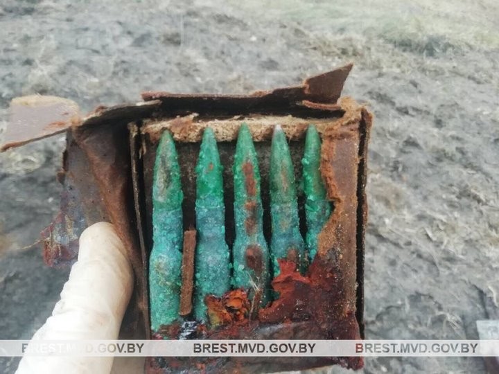 Сельчанин выкопал в огороде две коробки с патронами. Случай в Брестской области