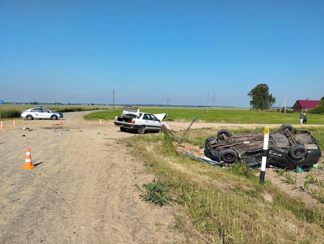 В Пружанском районе произошло серьезное ДТП. Есть пострадавшие