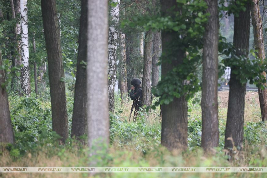 Сегодня на полигоне «Брестский» прошла совместная тренировка ССО и бойцов «Вагнер»