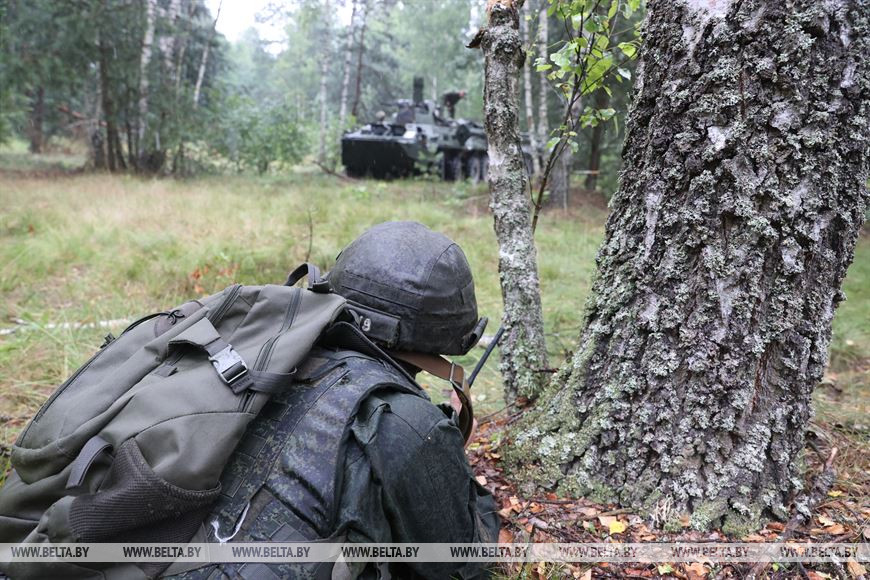Сегодня на полигоне «Брестский» прошла совместная тренировка ССО и бойцов «Вагнер»