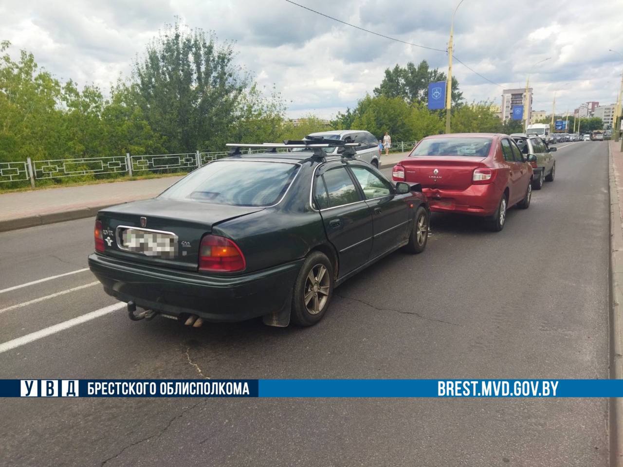 В Бресте с разницей в пять минут произошло два ДТП