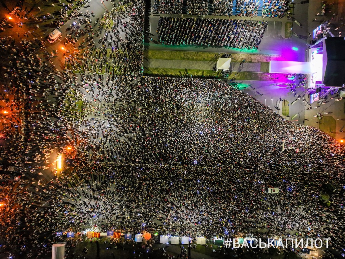 Праздничным фейерверком завершился второй день празднования Дня города Бреста