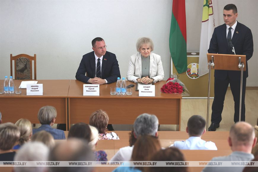 Министр образования представил коллективу Брестского госуниверситета имени А.С. Пушкина нового ректора