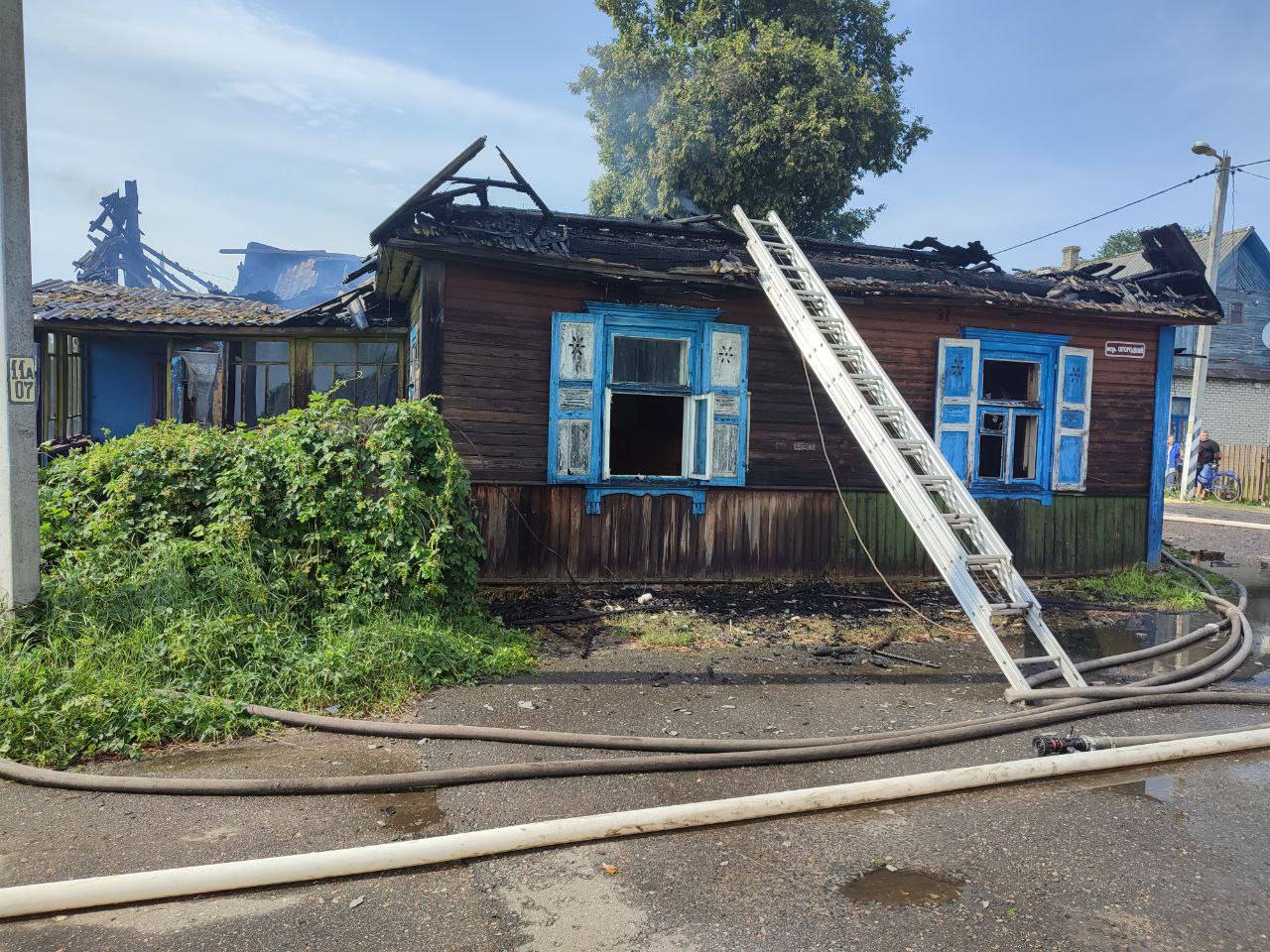 Сразу два пожара в Бытени (Ивацевичский район), один – со смертельным исходом