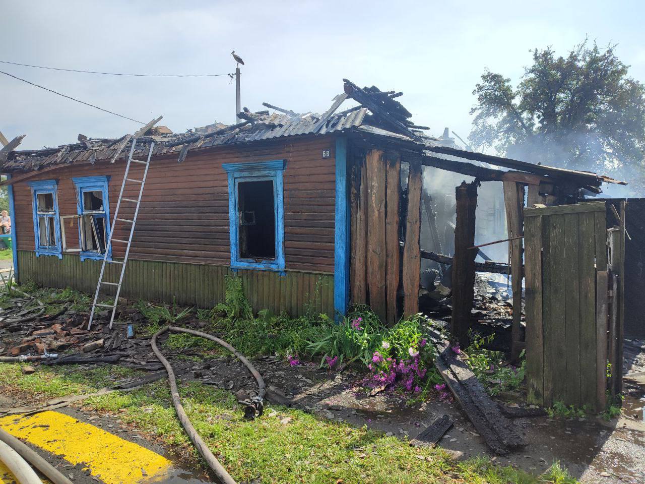 Сразу два пожара в Бытени (Ивацевичский район), один – со смертельным исходом