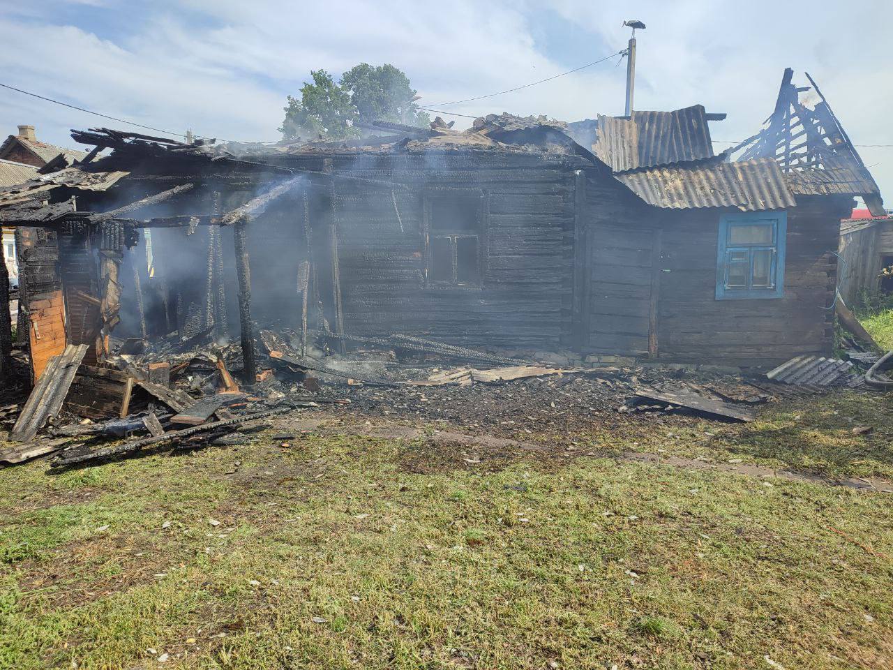 Сразу два пожара в Бытени (Ивацевичский район), один – со смертельным исходом