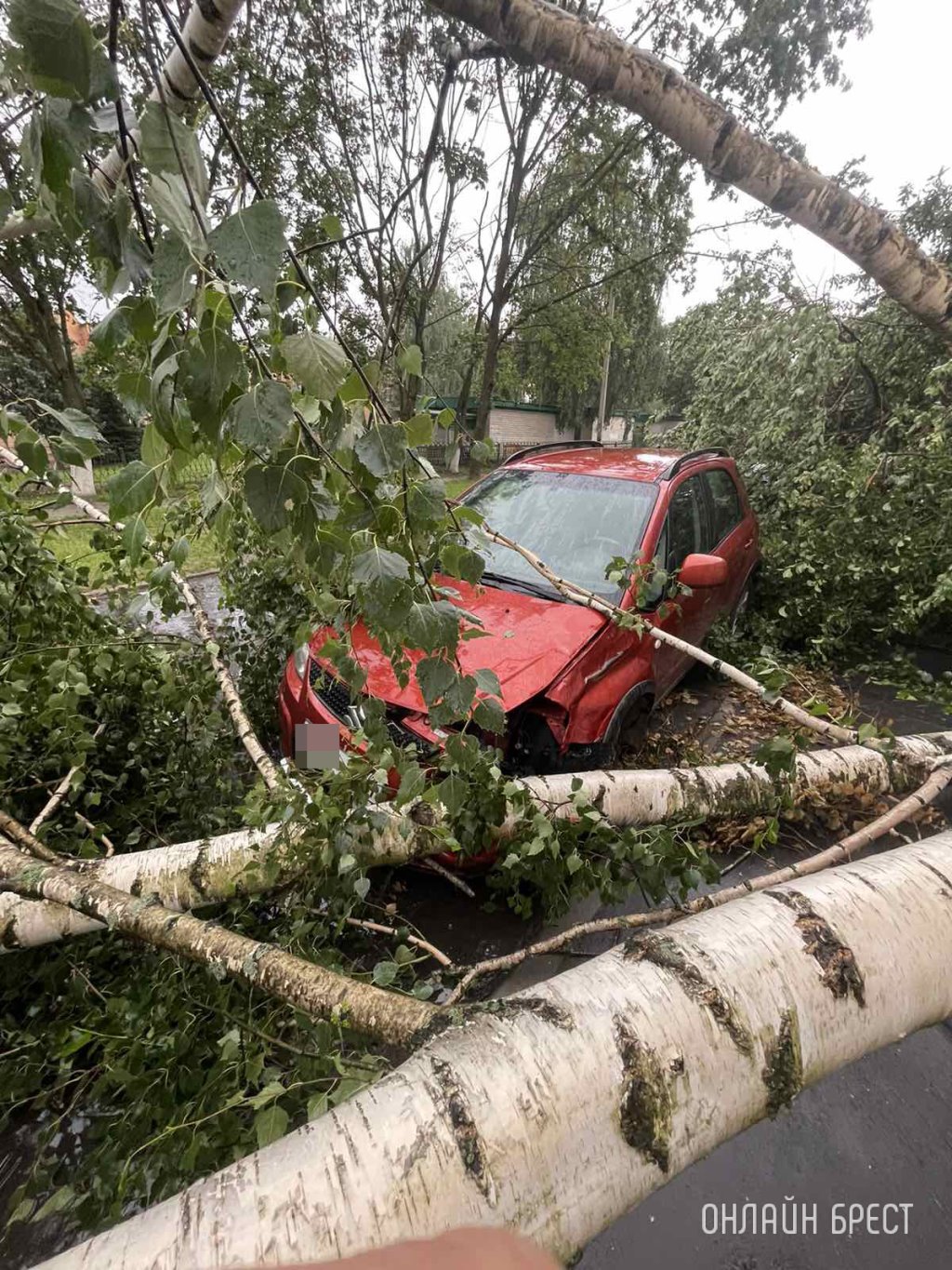 Ураганный ветер, бушевавший в Пинске, наворотил дел