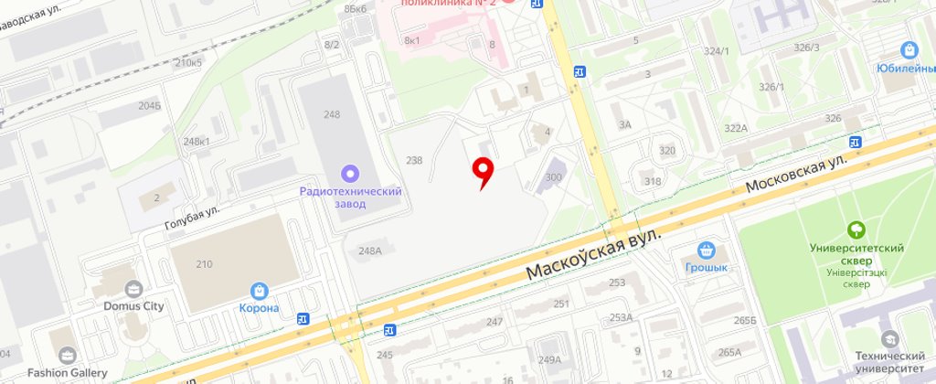 Перспективы строительства в Бресте крупного ТРЦ XXXL на ул. Московской около торгового центра Корона