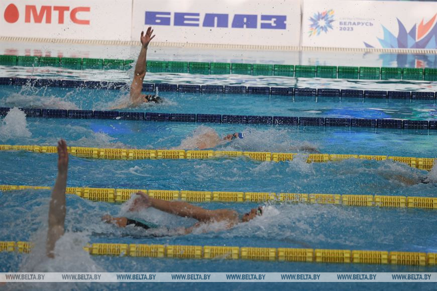 На базе Дворца водных видов спорта в Бресте завершились состязания по плаванию в рамках II Игр стран СНГ